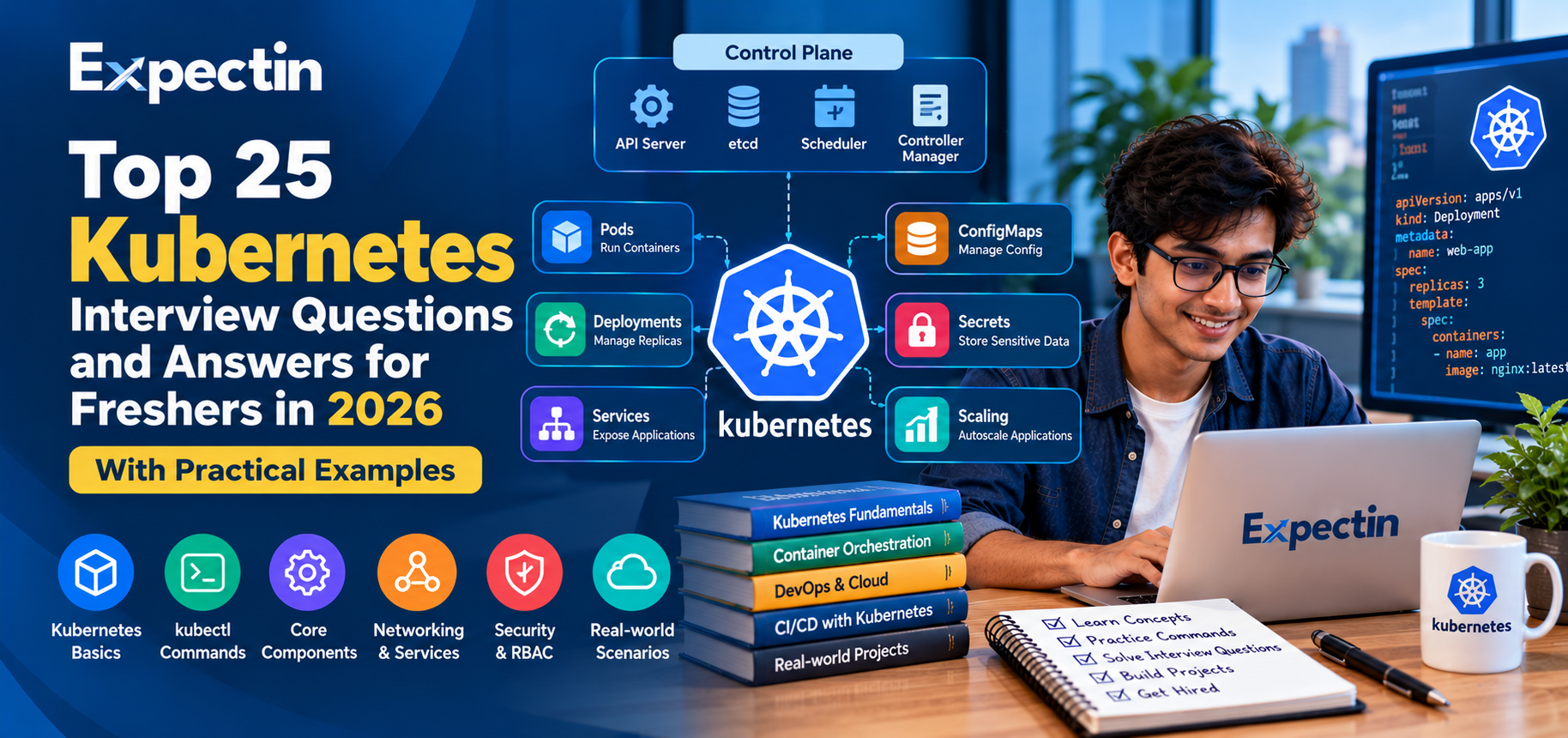 Top 25 Kubernetes Interview Questions and Answers for Freshers in 2026
